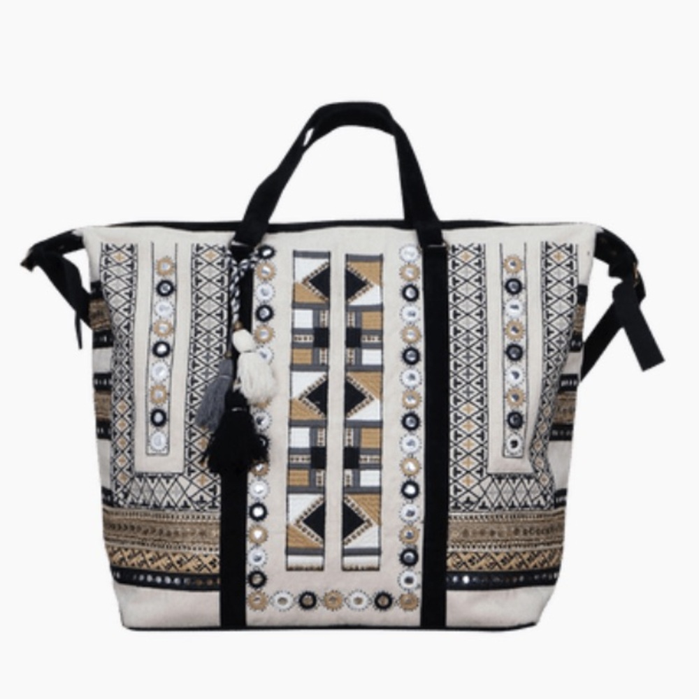 Lovestitch Embroidered Weekender Tote Bag